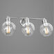 Hansford 3 Light 25 inch Polished Nickel Bath Vanity Wall Light